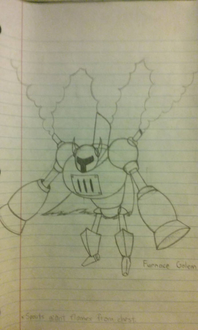Furnace Golem by OverlordFlipyp on DeviantArt