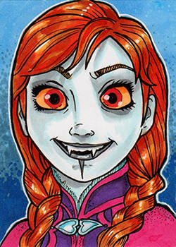 Frozen Anna Skyrim Vampire