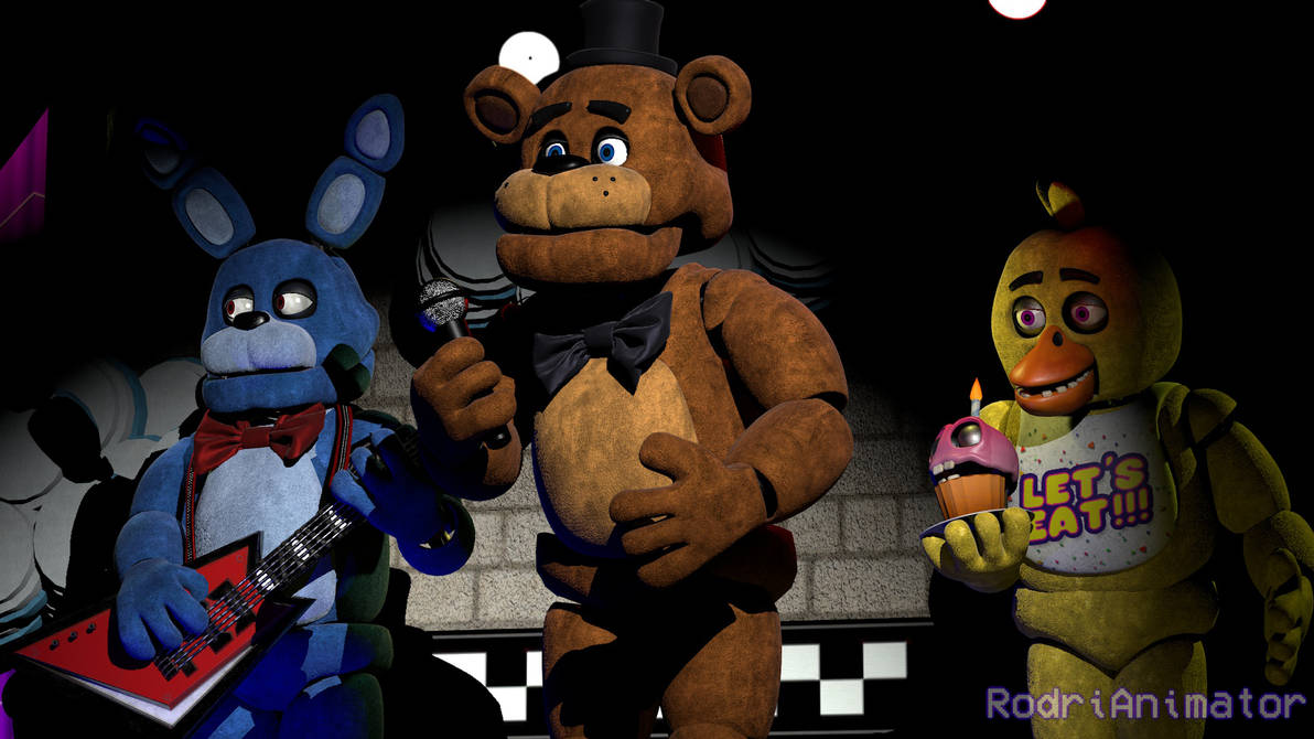 REAL Five Nights at Freddy's animatronics from the upcoming #FNAFMovie