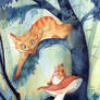 Alice and the Cheschire cat