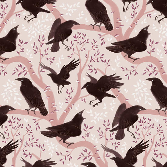Crow pattern by Rozenng on DeviantArt