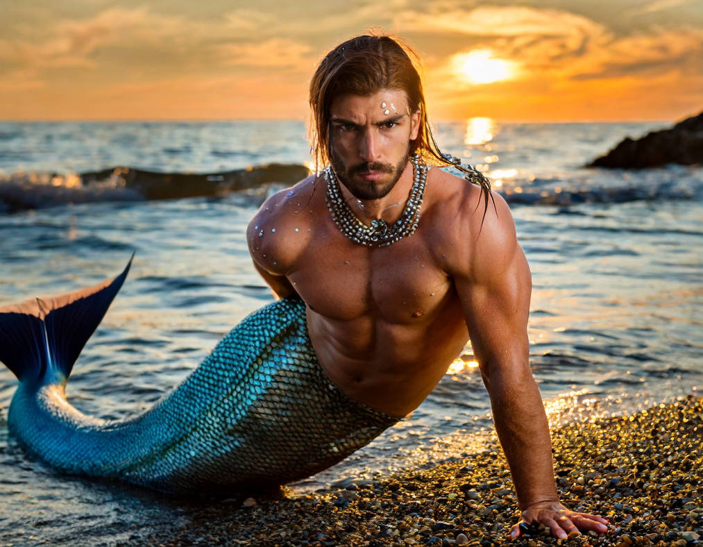 Meirman Mermen going out of the sea by LeonardoZecchi on DeviantArt