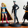 Supergirl, Catwoman and Cassandra Cain as Batgirl 