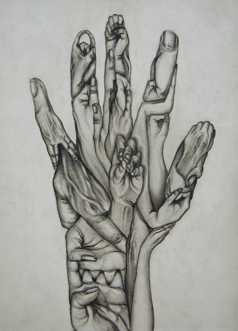 Metamorphized Handscape Hand Metamorphosis by mrveloria on DeviantArt