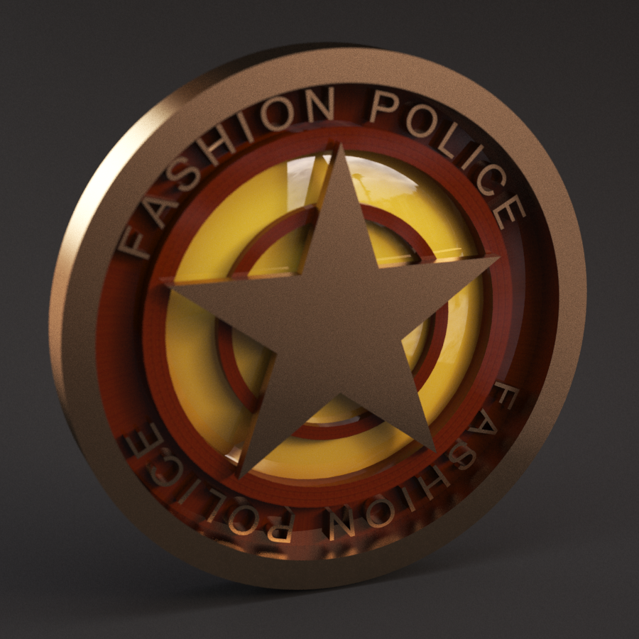 Fashion Police Badge