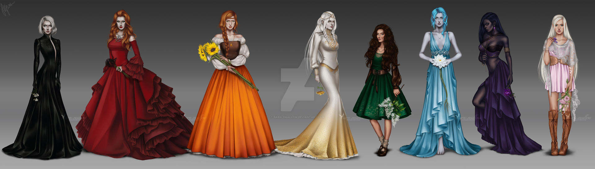 OC color series by barn-swallow on DeviantArt