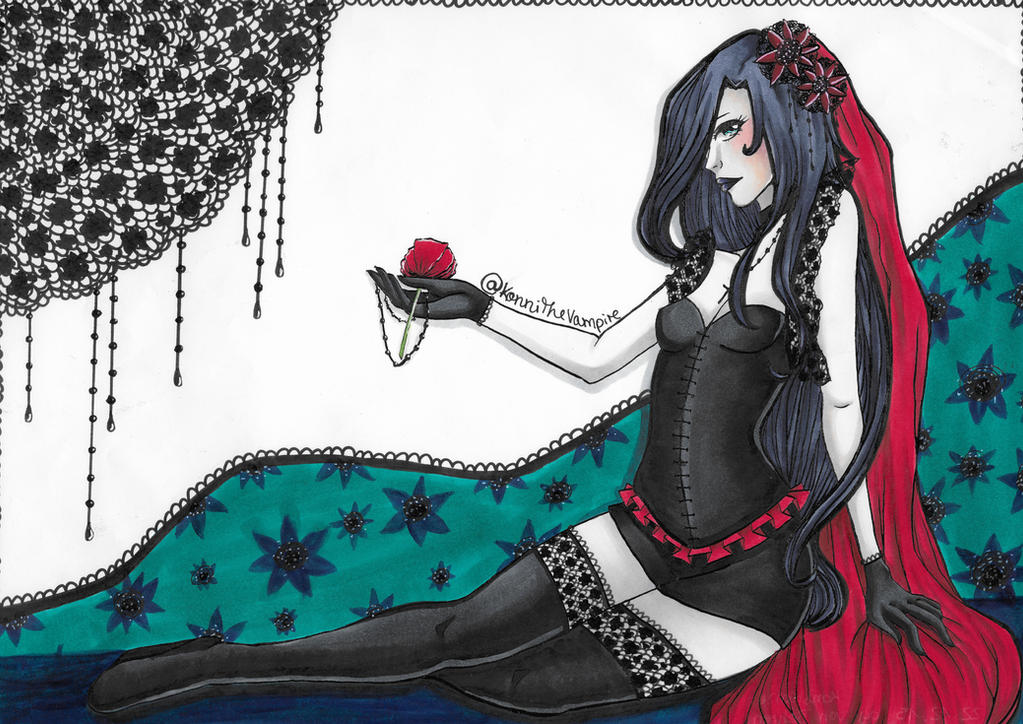 Deviantart Lace ORIGINAL ART (A4) - ''A LITTLE BIT OF LACE'' by KonniTheVampire on ...