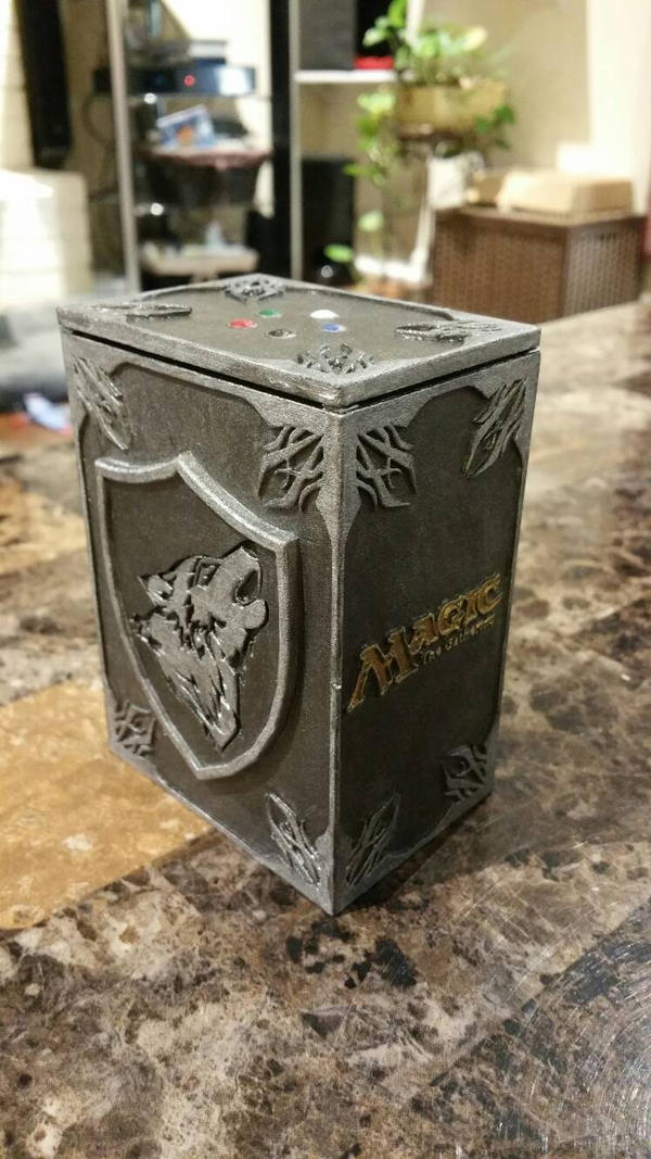 mtg card box stl STL Files for 60 Card Geared Deck Box With Magnetic Latch
