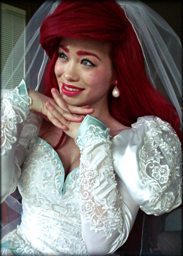 ariel's wedding dress cosplay by mayumi-loves-sora on DeviantArt