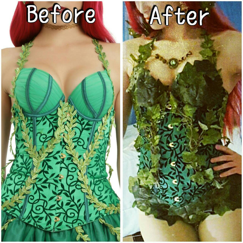 poison ivy cosplay corset 