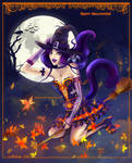 Halloween Neko Witch by lilakatly