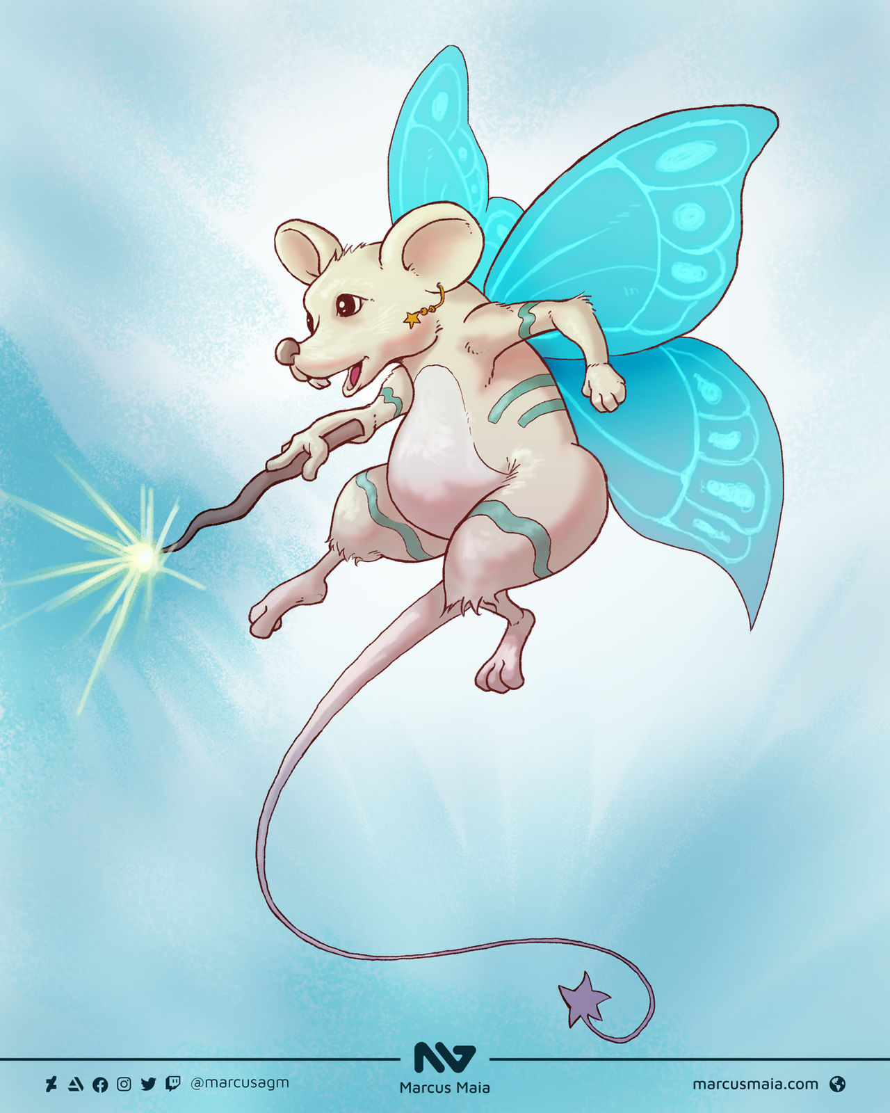 Fariy Rats 2021-04-29 - Fairy rat by marcusagm on DeviantArt