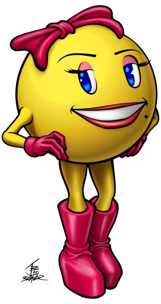 Ms. Pac-Man by PrimeOp on DeviantArt