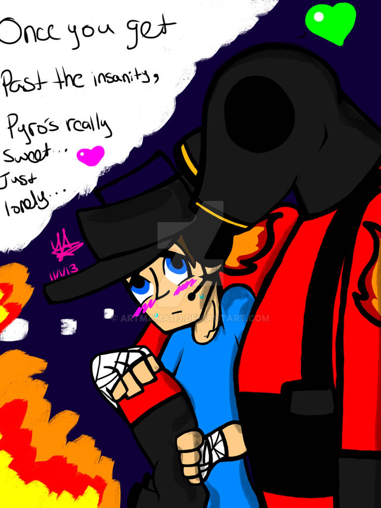 Pyro Vs. Scout ScoutxPyro by ArtMama113 on DeviantArt