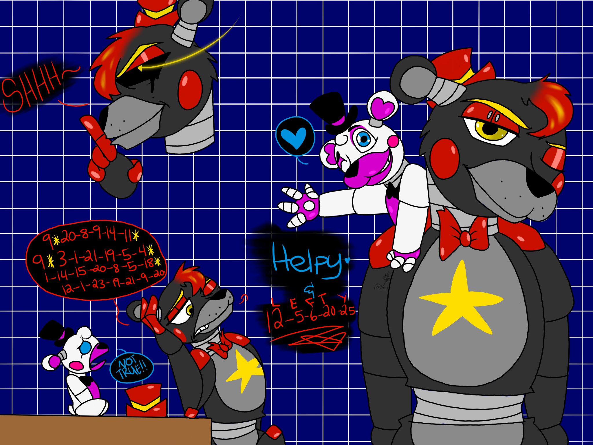 Lefty And Helpy Fnaf 6 By Yaoilover113 On Deviantart.