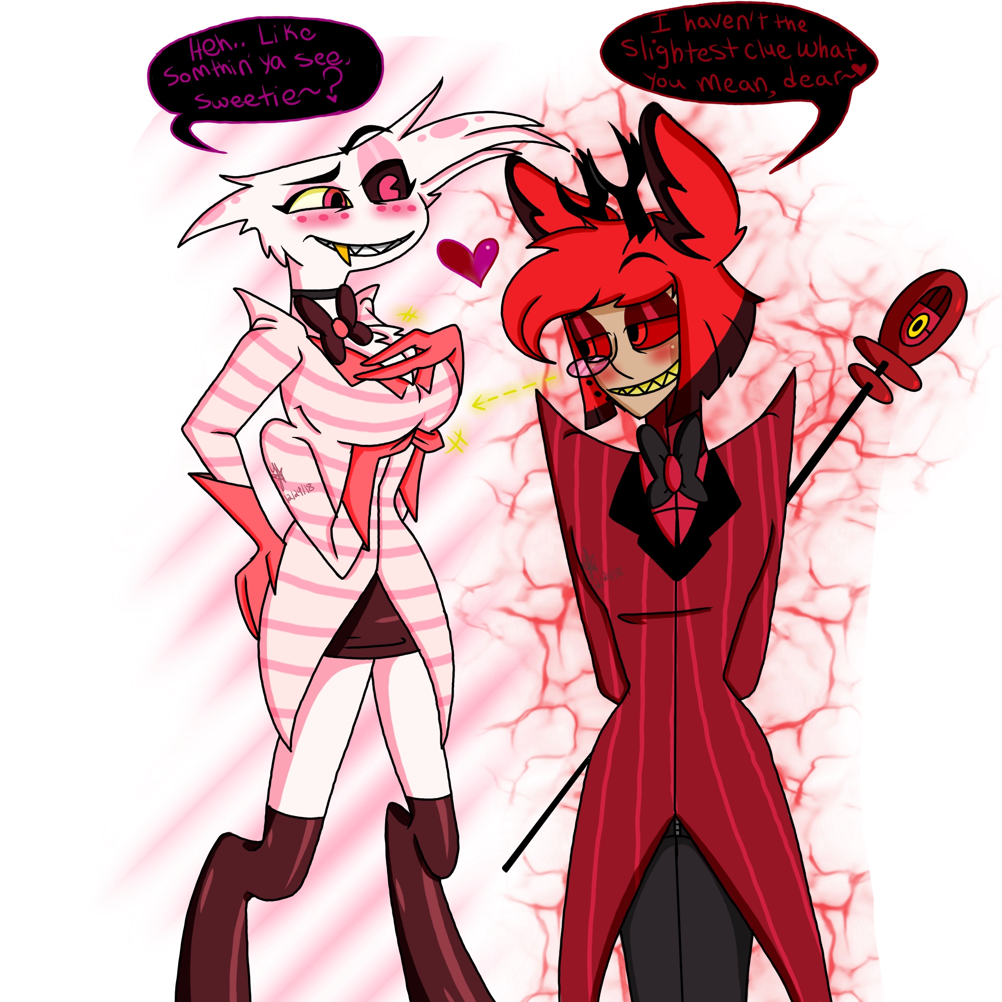RadioDust (Alastor X Angel Dust HH) by YaoiLover113 on DeviantArt