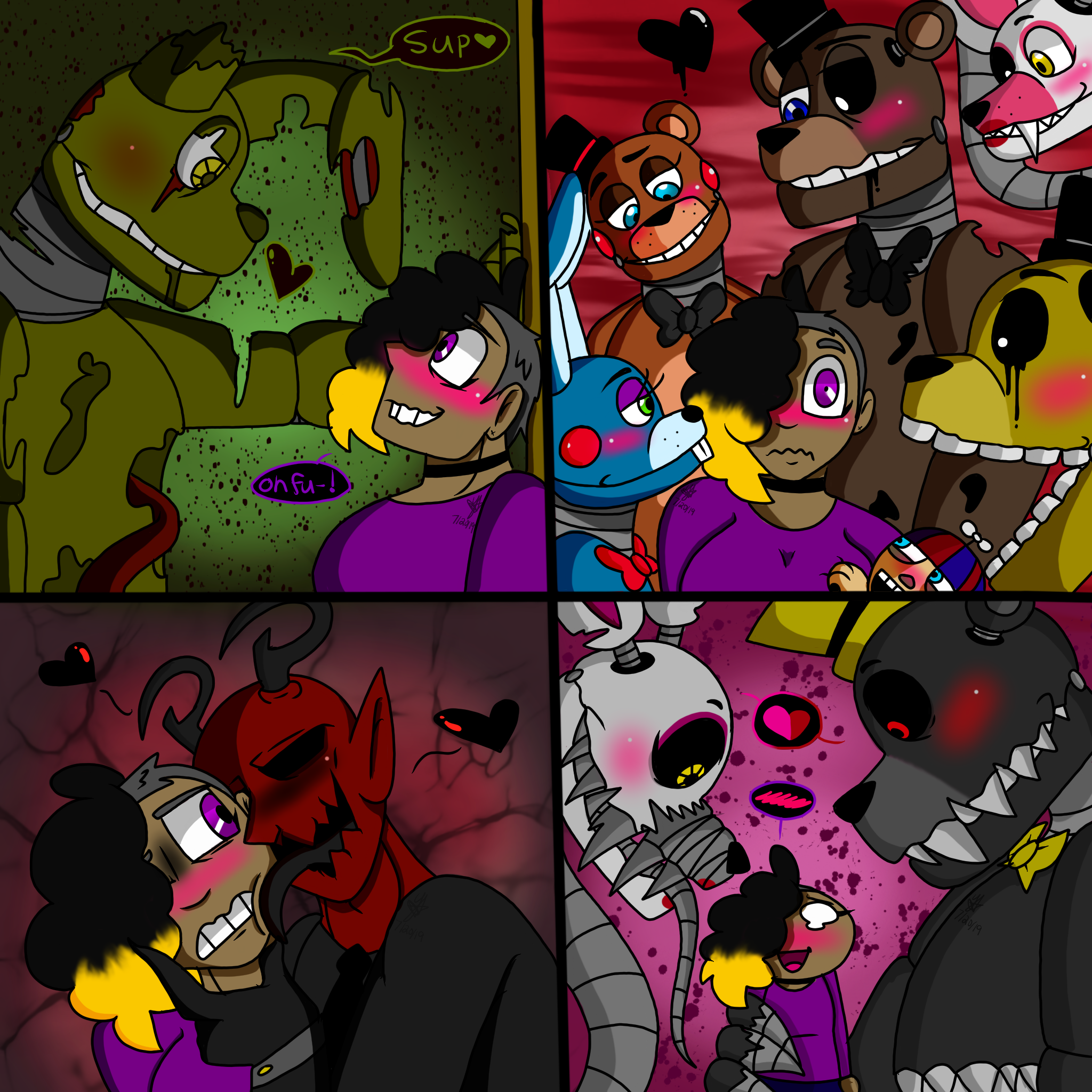 Nightmare and Fredbear (FNaF 4) by ArtMama113 on DeviantArt