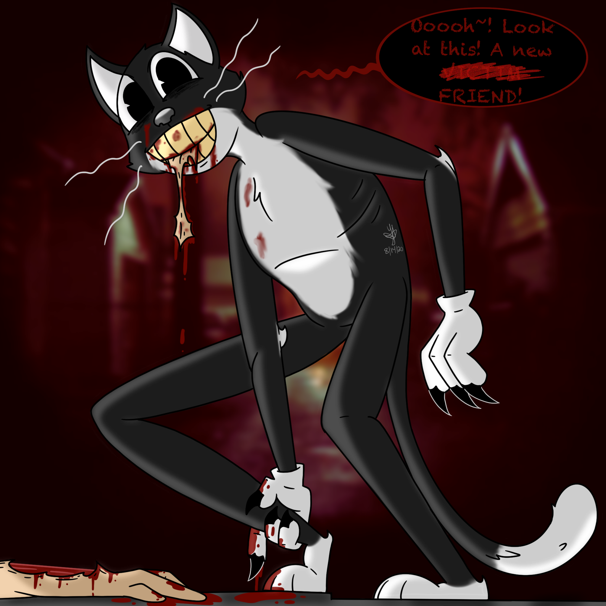 Scared cat by maskman626 on DeviantArt