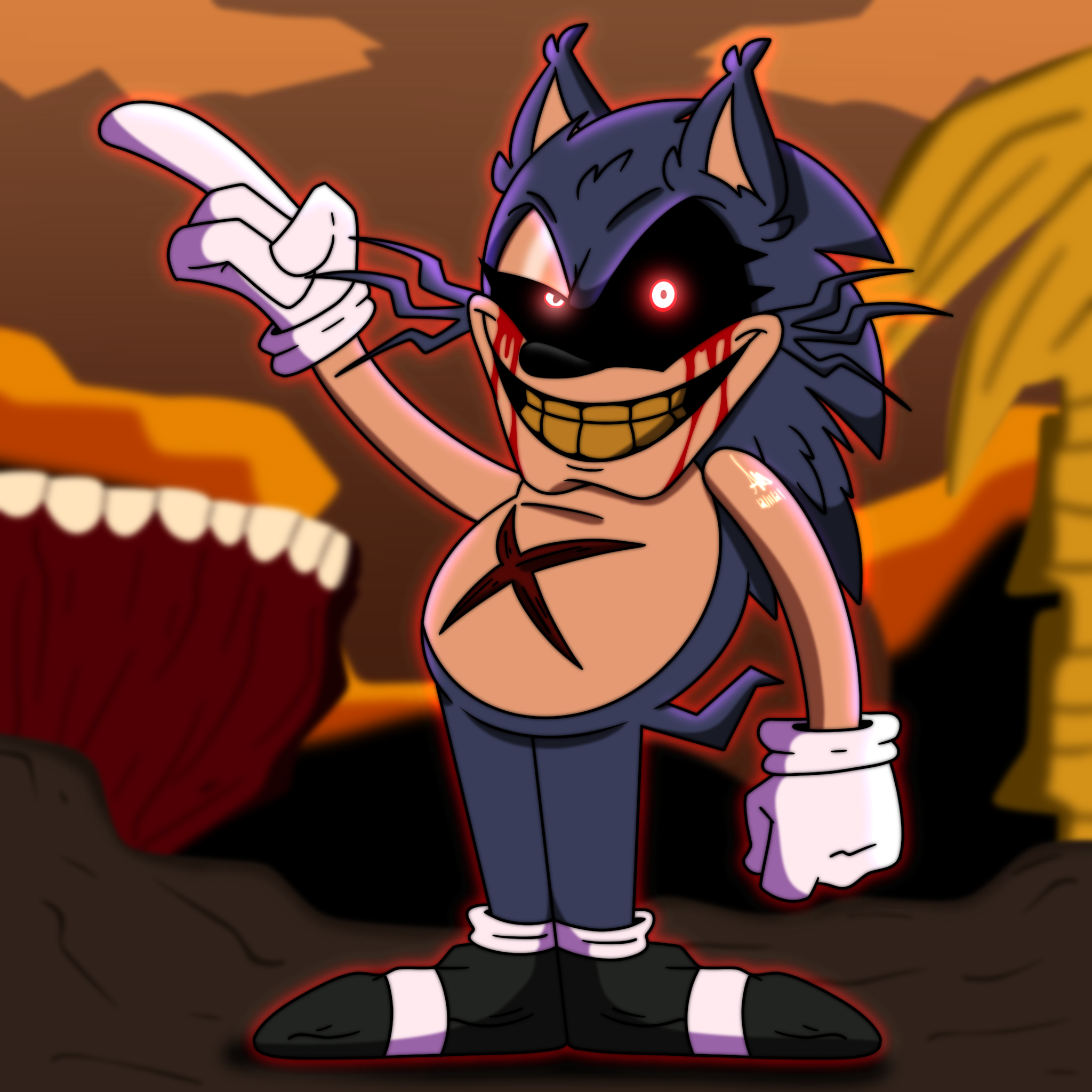 Lord X Sonic by TheCyanTailsFan on DeviantArt