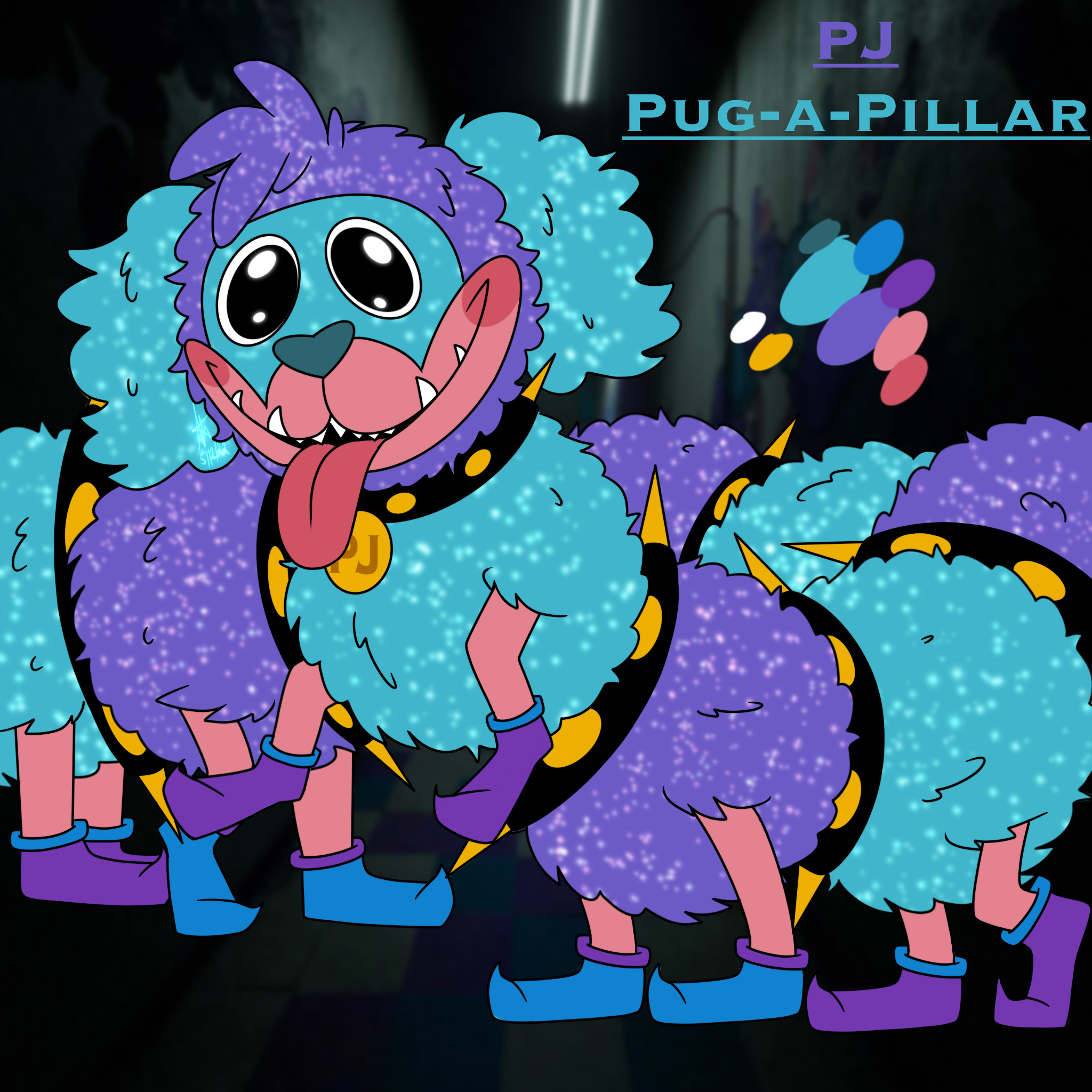 Poppy playtime PJ Pug-A-Piller (New Name!) by 052306Ja on DeviantArt