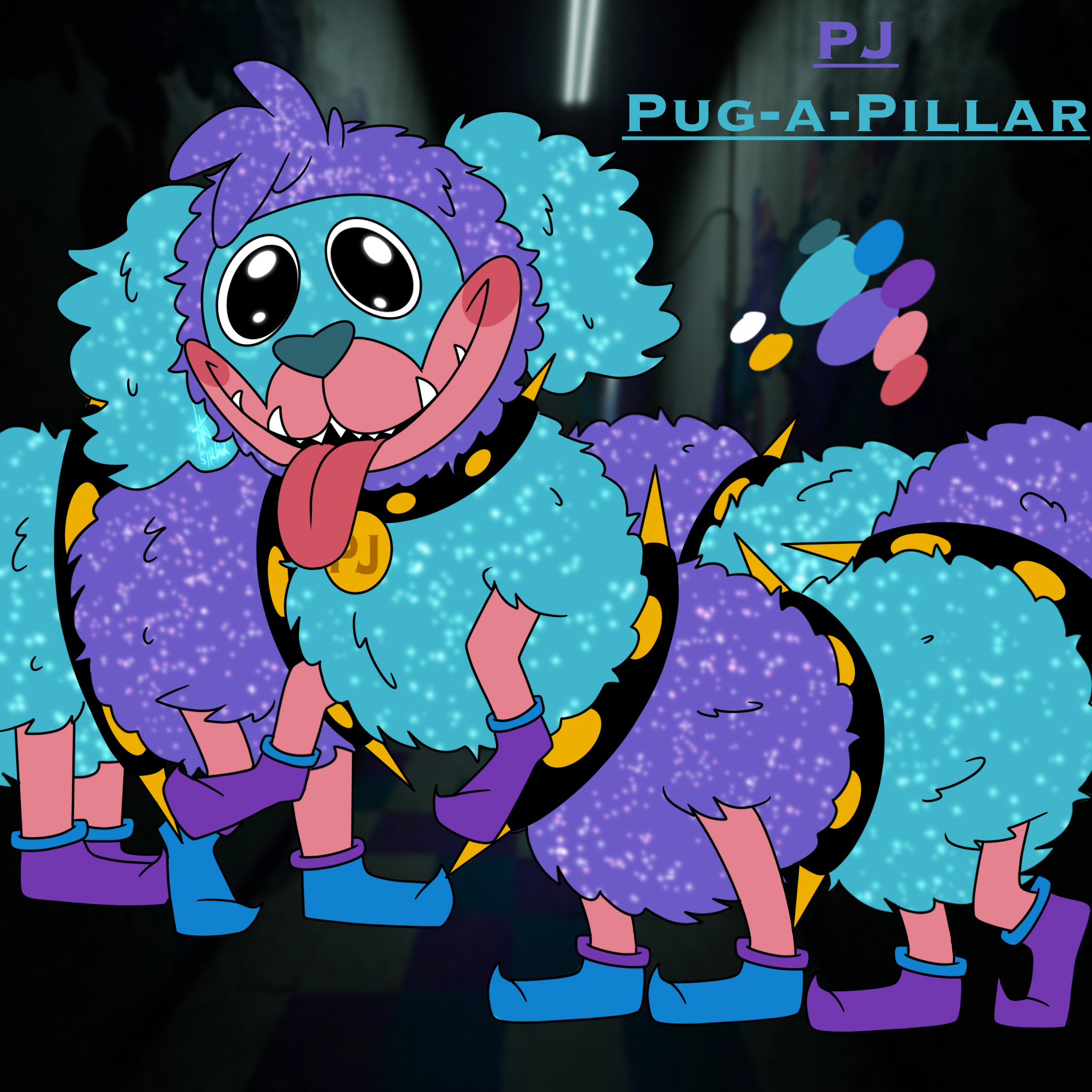 PJ - Pug a pillar [Poppy playtime fanart] by VioHasnoSleep on