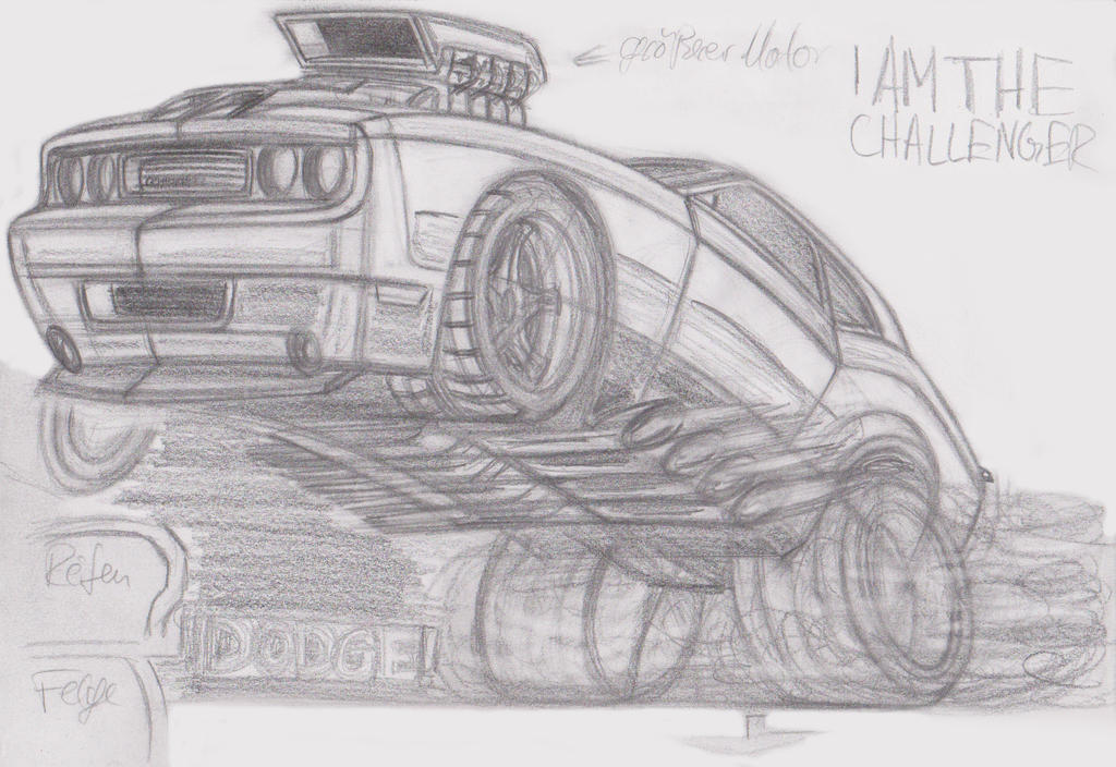 Challenger Toon Wheelie sketch