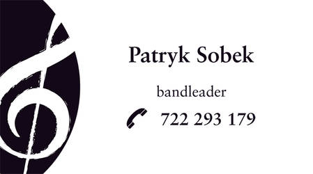 bandleader business card