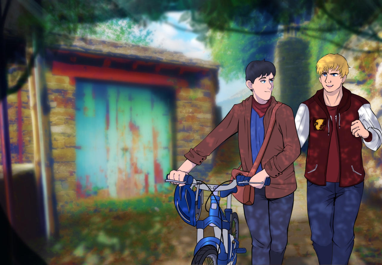 Arthur and Merlin by DrkValCain on DeviantArt