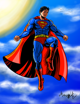Superman 85th anniversary Colored