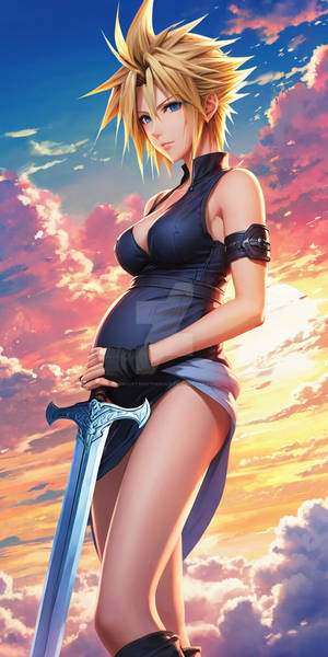 Cloud At Sunset