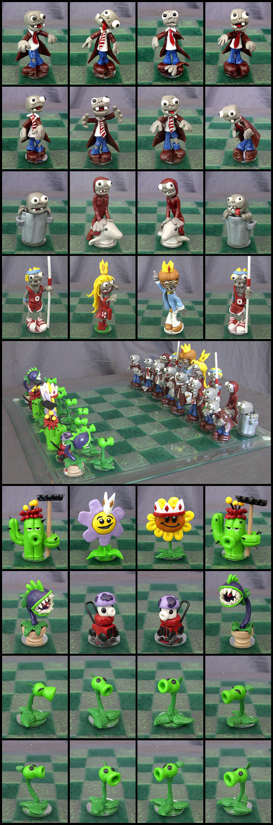 Plants Vs. Zombies Chess Set