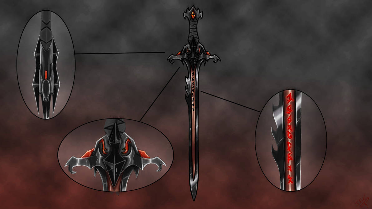 Deviantart Rune Sword runic sword 'Firestorm' by Veratyn on DeviantArt