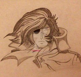 Captain Harlock - Pencil Drawing