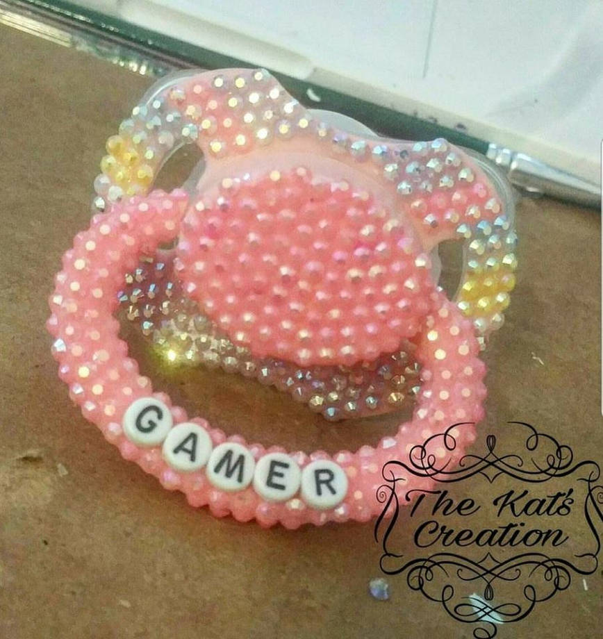Gamer Pacifier by The-Kats-Creation on DeviantArt