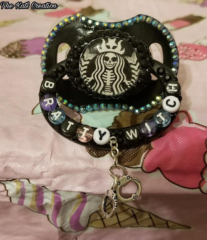 Bratty Witch Pacifier by The-Kats-Creation on DeviantArt