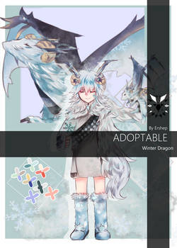 [CLOSE] Adoptable-Winter Dragon