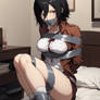 Mikasa (attack on titans) tape gagged 9