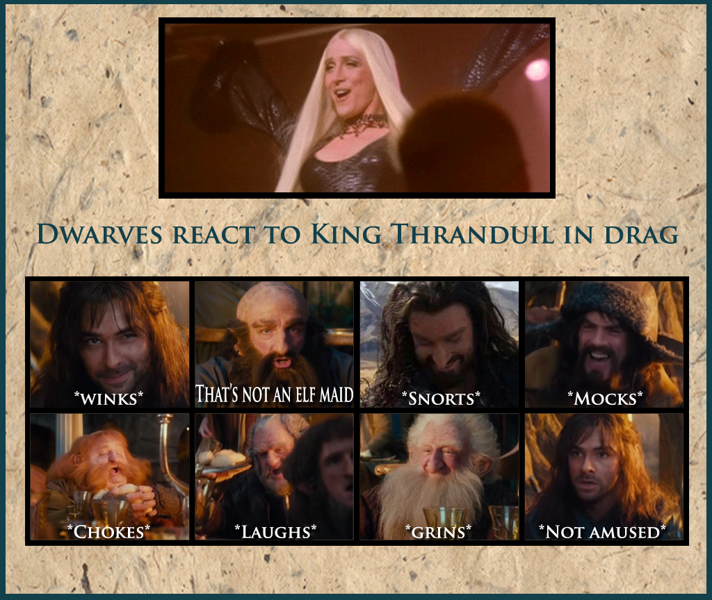 Thranduil Crossover - Dwarves react