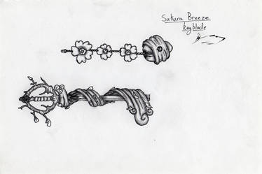 Sakura Breeze Keyblade Design