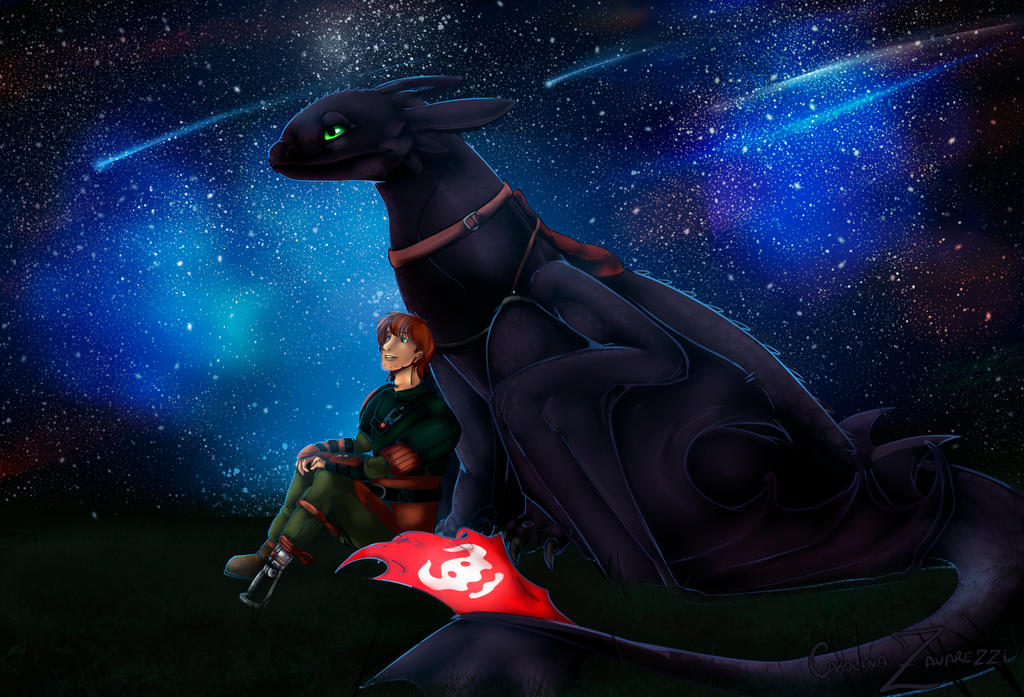 Hiccup Riding Toothless Minecraft Toothless and Hiccup by CarolinaZavarezzi on DeviantArt