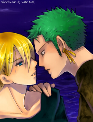 Coloring: Zoro x Sanji