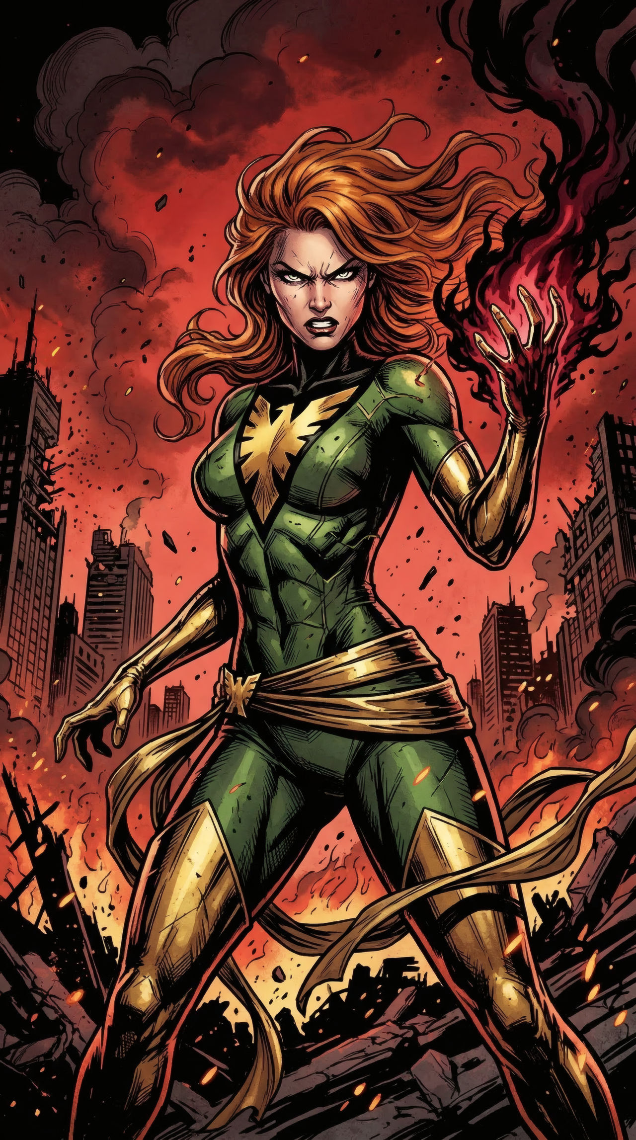 Jean Grey Color Jean Grey by Snowly48Lite on DeviantArt
