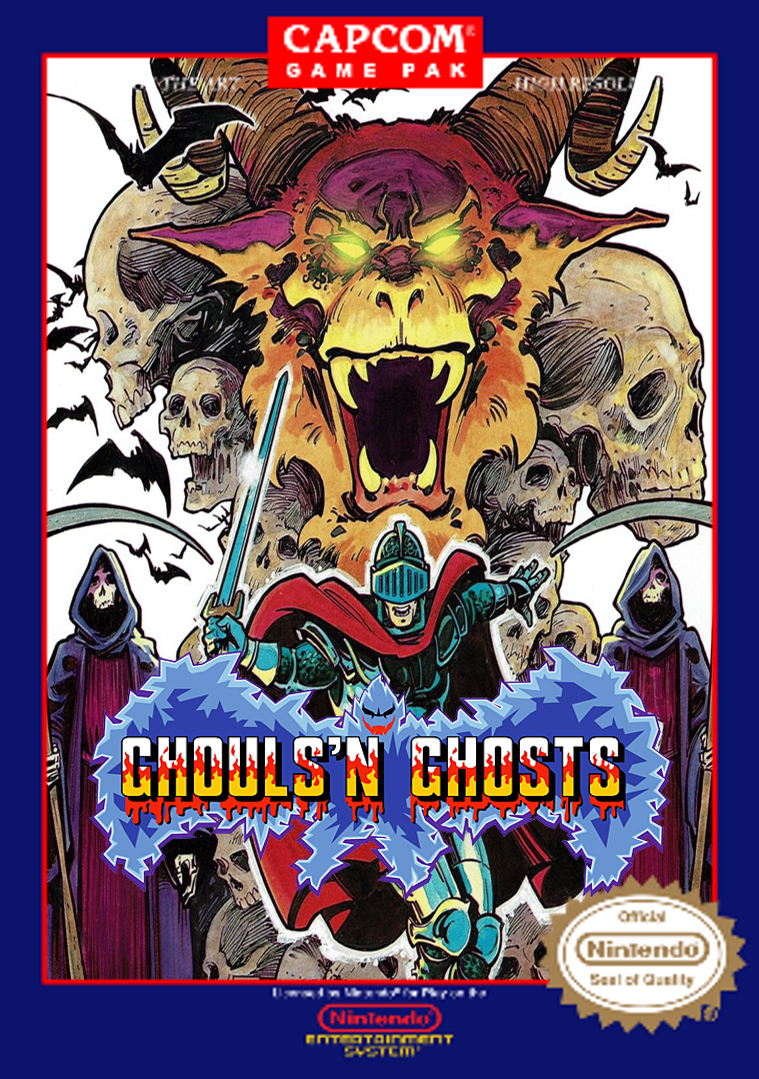 Ghouls n Ghosts NES Box art by HeitorMD on DeviantArt