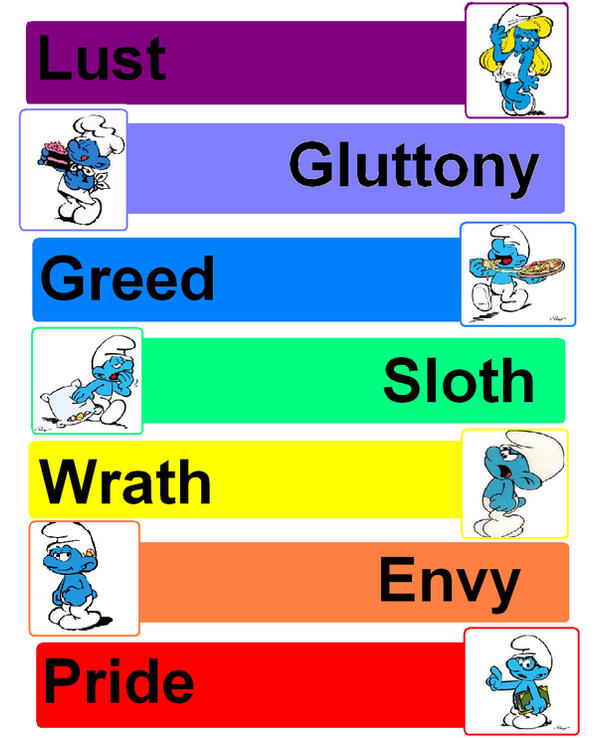 The Seven Deadly Sins By Spotty Bee On Deviantart