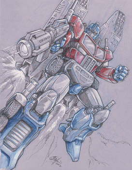 Optimus Prime sketch commission