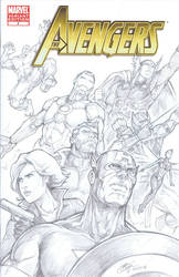 Avengers blank variant sketch
