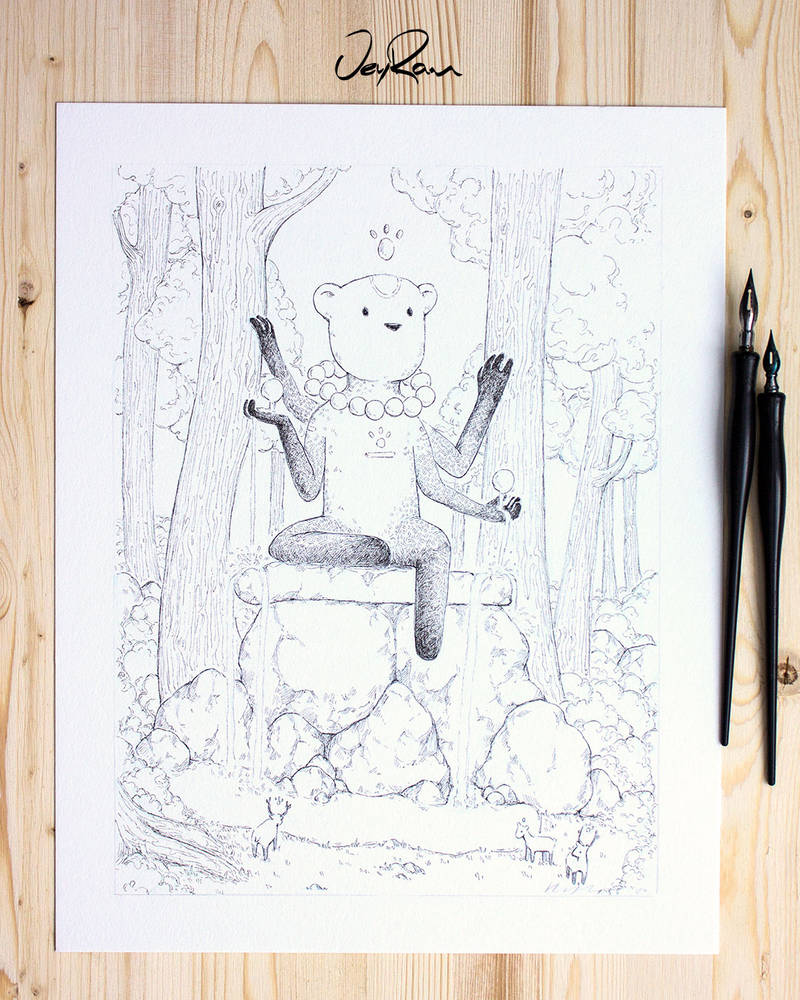 Spirit of Unity - Ink Drawing by JeyRam on DeviantArt