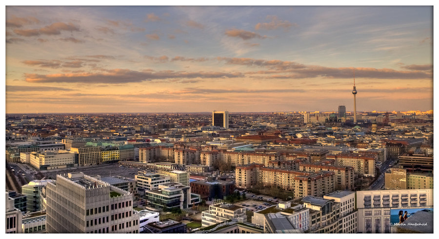 Berlin in evening sun