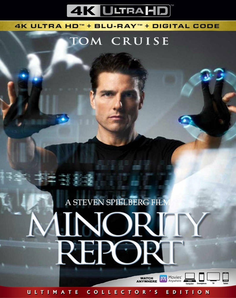 Minority Report (Disney Ultra HD Blu-Ray) Cover by Voltron5051 on