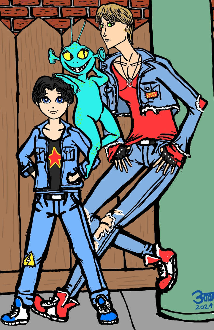 Calvin, Simon and Rem by harbinger-project on DeviantArt